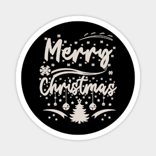 Merry Christmas Festive Holiday Magnet